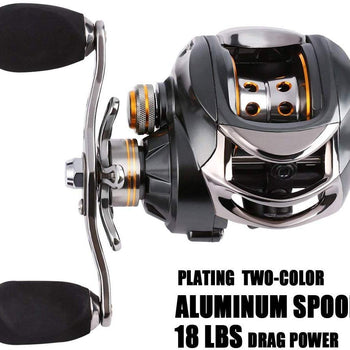 Sougayilang Baitcasting Fishing Reel, 11+1 Shielded Bearings, 18LB Carbon Fibre Drag, 7.0:1 Baitcsters,Magnetic Brake System Fishing Reel…