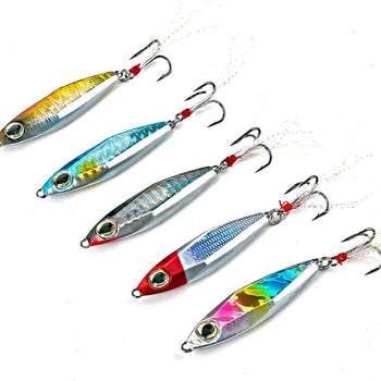 Sougayilang Jigs Fishing Lures Sinking Metal Spoons Micro Jigging Bait