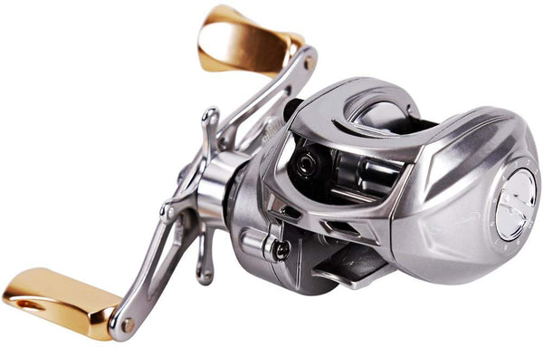 Sougayilang Baitcasting Fishing Reels 7.0:1 High Speed Gear Ratio Max Drag  10Kg with Aluminum Spool All for Fresh/Salt Water