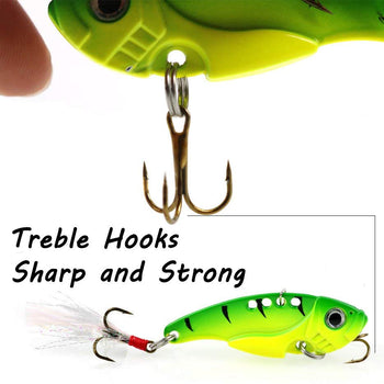 Sougayilang Spinner Spoon Swimbait Vibrating Jigging Freshwater Saltwater Fishing Tackle Lures and Baits