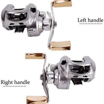 Sougayilang Baitcasting Reel, 7.0:1 Gear Ratio Super Smooth Power, 9 + 1 Shielded Ball Bearings Anti-Corrosion Baitcaster Reel Silver Fishing Reel