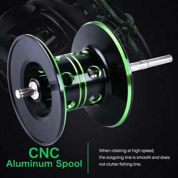 Sougayilang Baitcasting Reel,8.1:1 Gear Ratio Super Smooth Power, 12 + 1 Shielded Ball Bearings Anti-Corrosion Fishing Reel