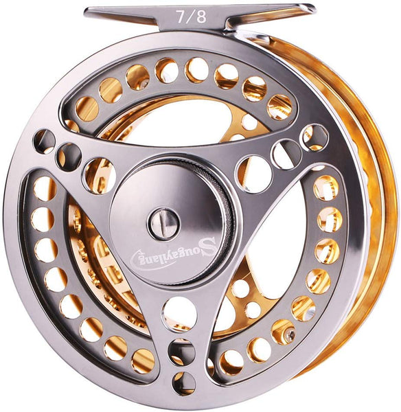 Sougayilang Fly Fishing Reel Large Arbor 2+1 BB with CNC-machined