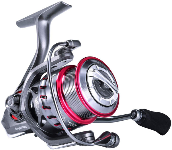 Sougayilang Spinning Reel, 6.2:1 Light Smooth Fishing Reel with 9+1 Durable  Bearings and Powerful Carbon Fiber Drag System for Saltwater or Freshwater