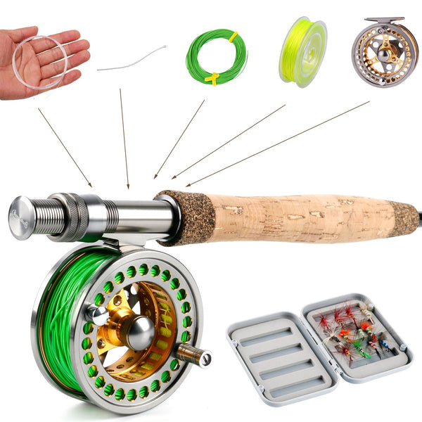 Sougayilang Fly Fishing Rod Reel Combos with Lightweight Portable