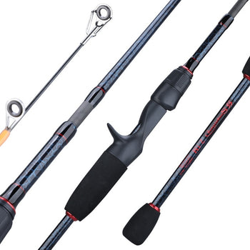 Sougayilang 5 Section Portable Fishing Rod 1.8-2.4m Ultralight Carbon Fiber Travel Spinning/Casting Fishing Rod Fishing Tackle