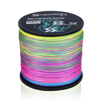 Sougayilang New 9 Strands Strong PE Fishing Line 300M 500M 1000M  Strong Abrasion Resistance  Multifilament Fishing Line Pesca
