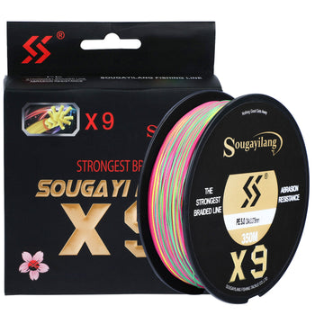 Sougayilang NEW X9 Fishing Line 150M 350M 550M PE Fishing Line 9 Strands Reverse Spiral Tech Multifilament Strong  Fishing Line