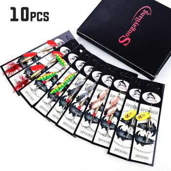 Fishing Lure Spinnerbaits 10Pcs