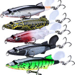 Fishing Lures with Floating Rotating Tail