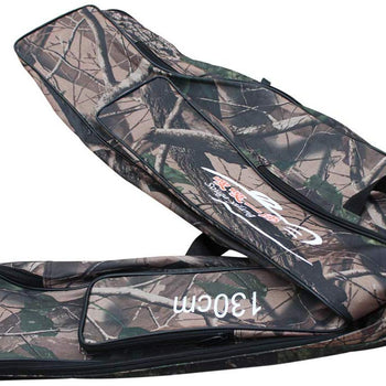 Sougayilang Portable Waterproof Double-Layer Camo Fishing Rod Bag Carrier Storage Case