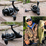 Sougayilang Spinning Fishing Reel 12+1BB Metal Body Smooth Carp Spinn -  Sougayilang