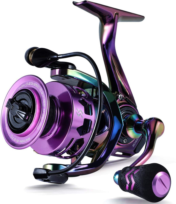 Sougayilang Fishing Reel Colorful Ultralight Spinning Reels - Sougayilang