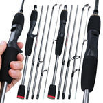 Sougayilang 1.7m Fishing Rod 5 Section Portable Rod Spinning And Casting Fishing Pole Saltwater Freshwater Fishing Tackle