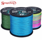 Sougayilang 300M 500M 1000M Strong PE Fishing Line 9 Strands Braided Fishing Line Multifilament Durable Fishing Line Pesca