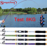 Sougayilang 1.8M-3.3M Carp Fishing Rod Ultralight Weight FRP Material Fishing Pole Telescopic Fishing Rod Tackle